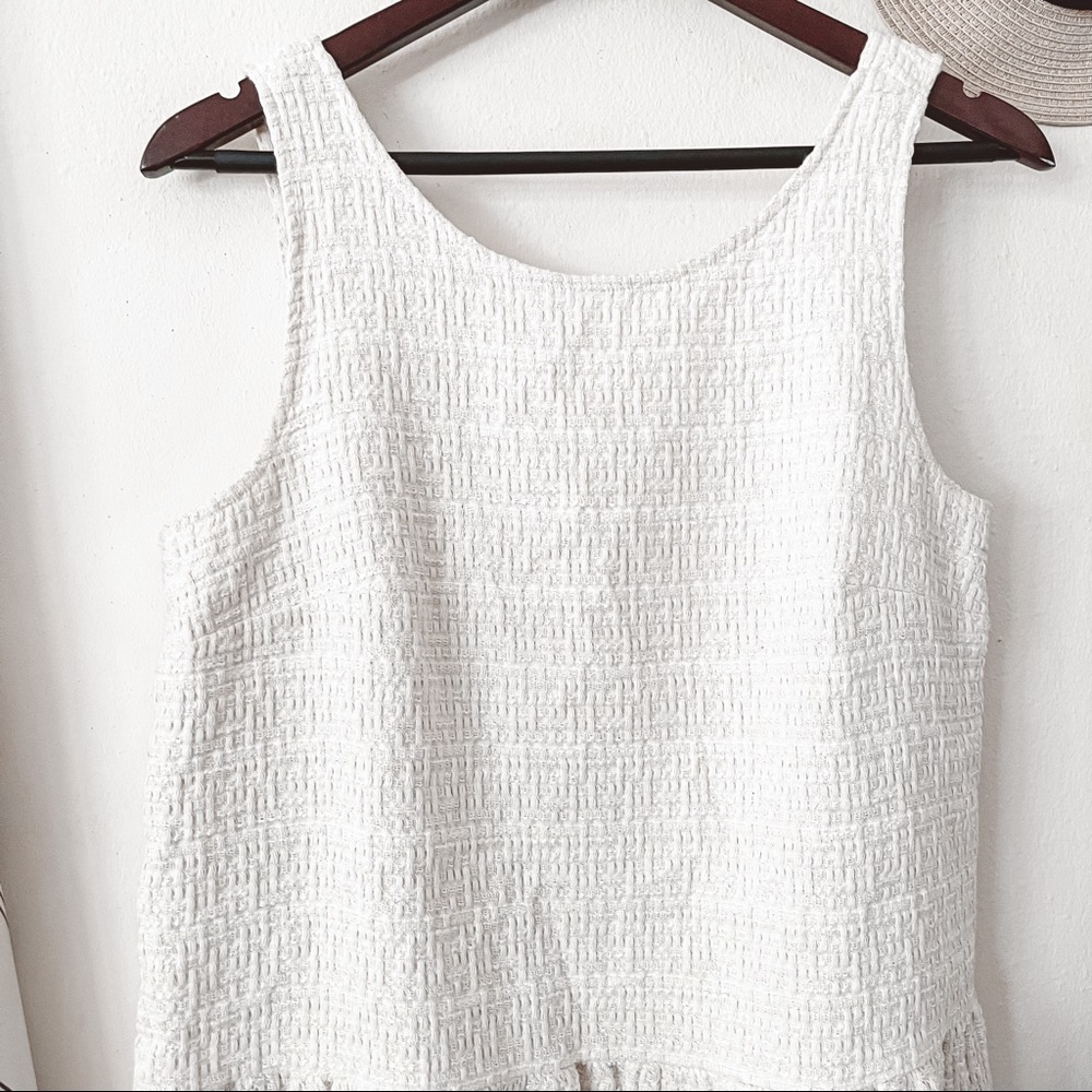 •SOLD• Sezane Lizzie Tweed Cream Dress - Picture 6 of 10
